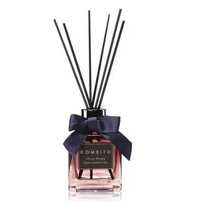 Luxury Glass Essential Oil Reed Diffuser , MSDS 200ml Fragrance Reed Diffuser